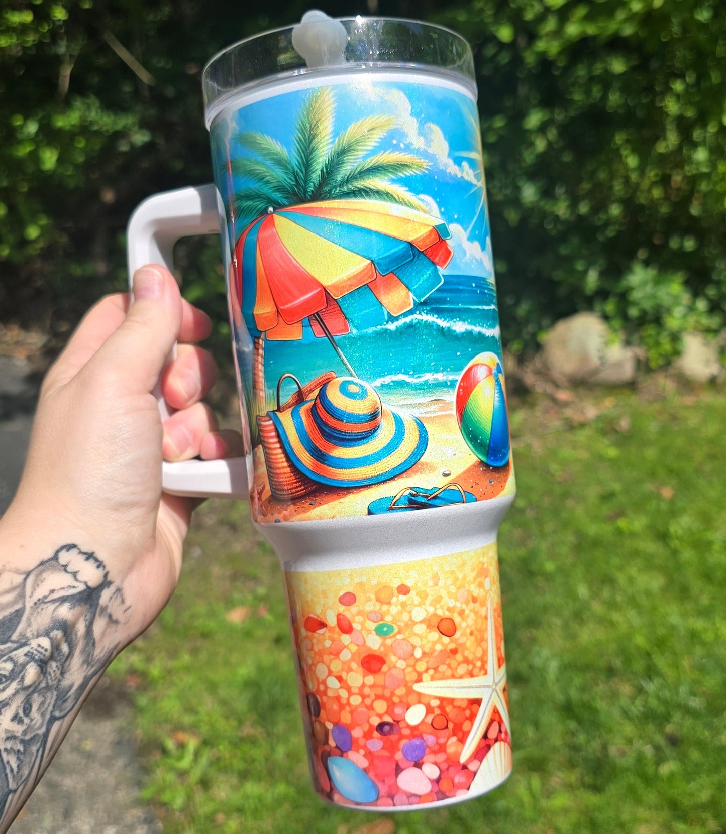 40oz Tumbler-Beach