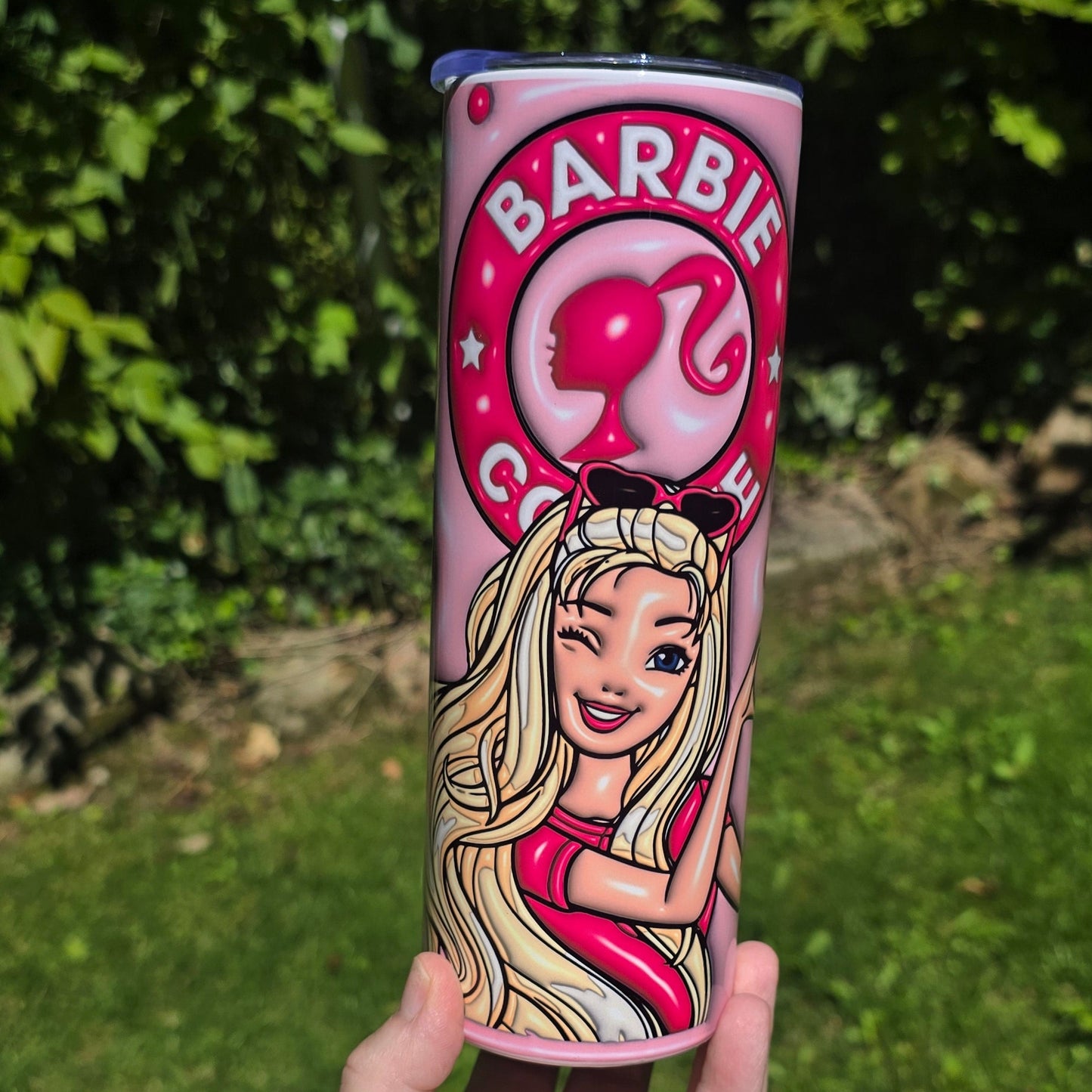 20oz Tumbler- Barbie Coffee