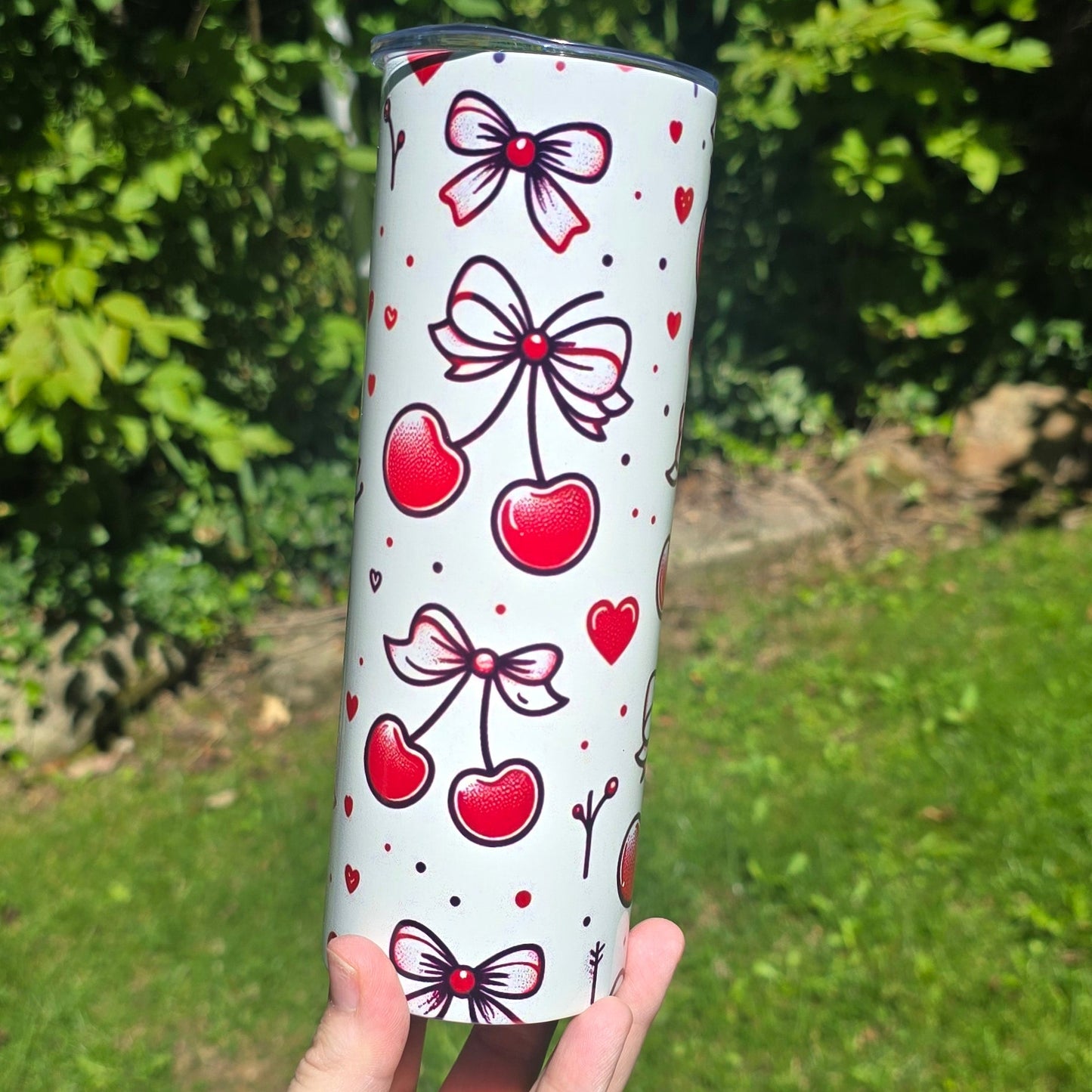 20oz Tumbler-Cherry Bows
