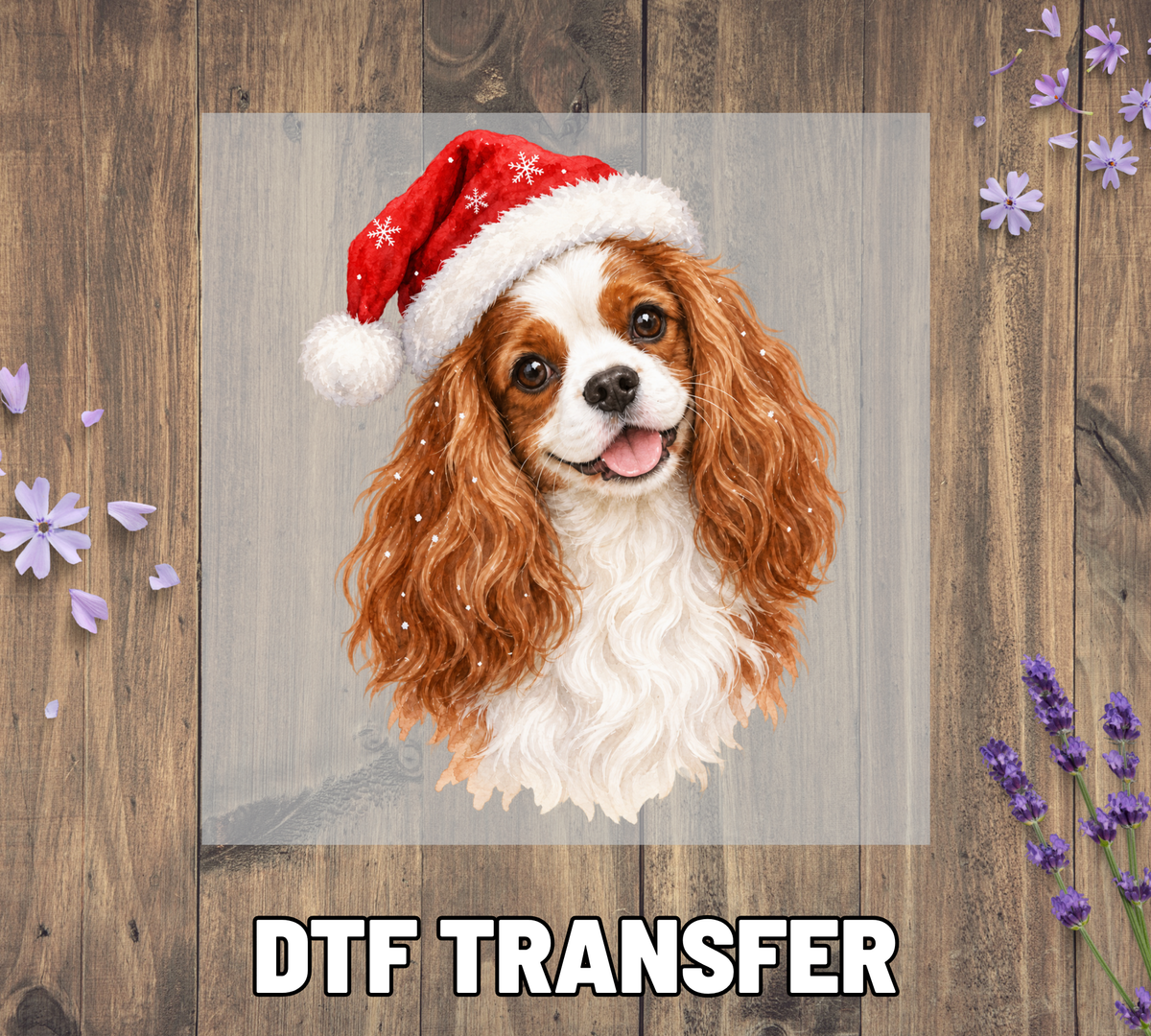 Santa Hat Cavalier King Charles Spaniel