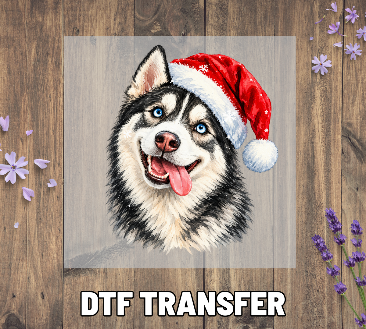 Santa Hat Husky
