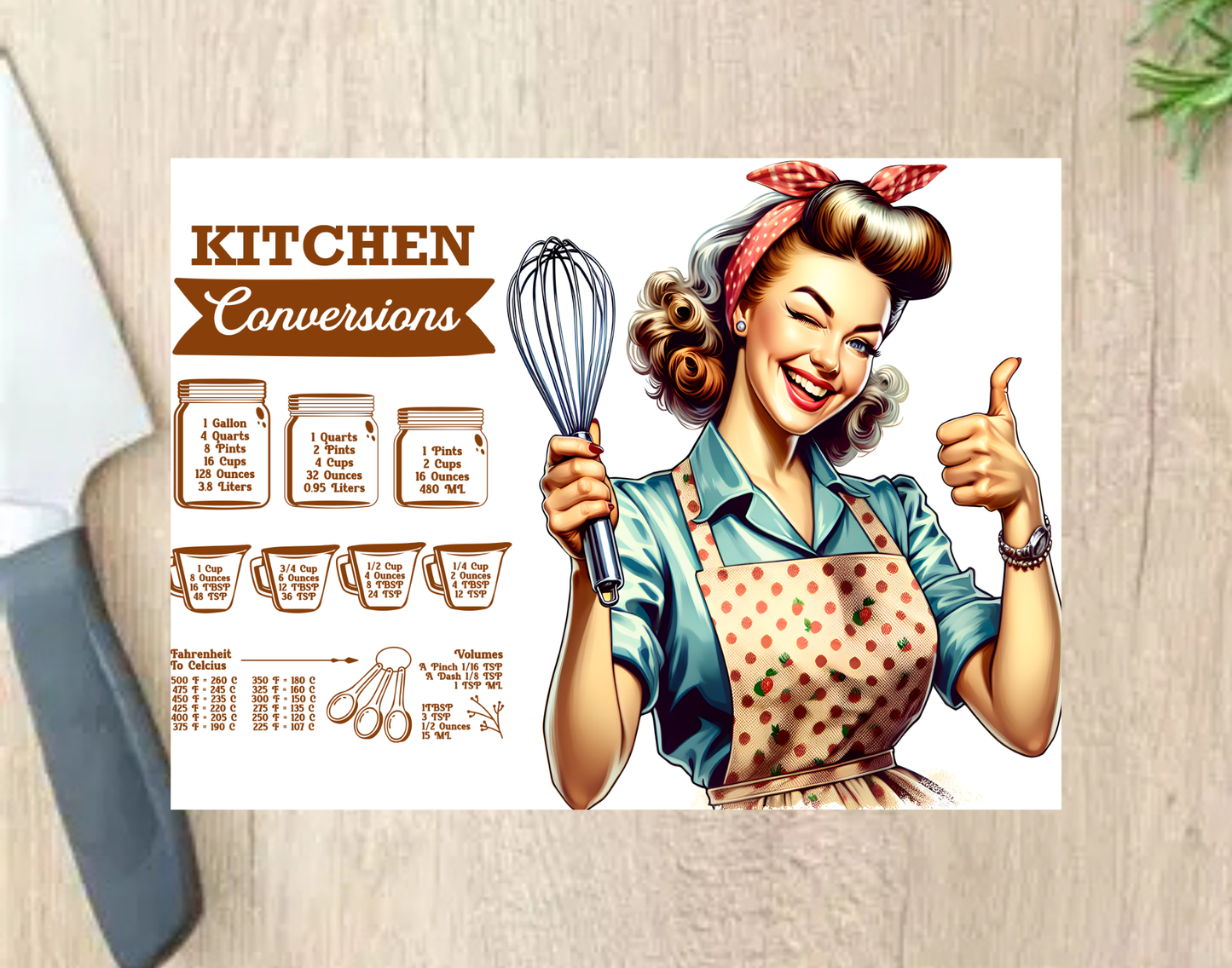 Conversion Chart Cutting Boards