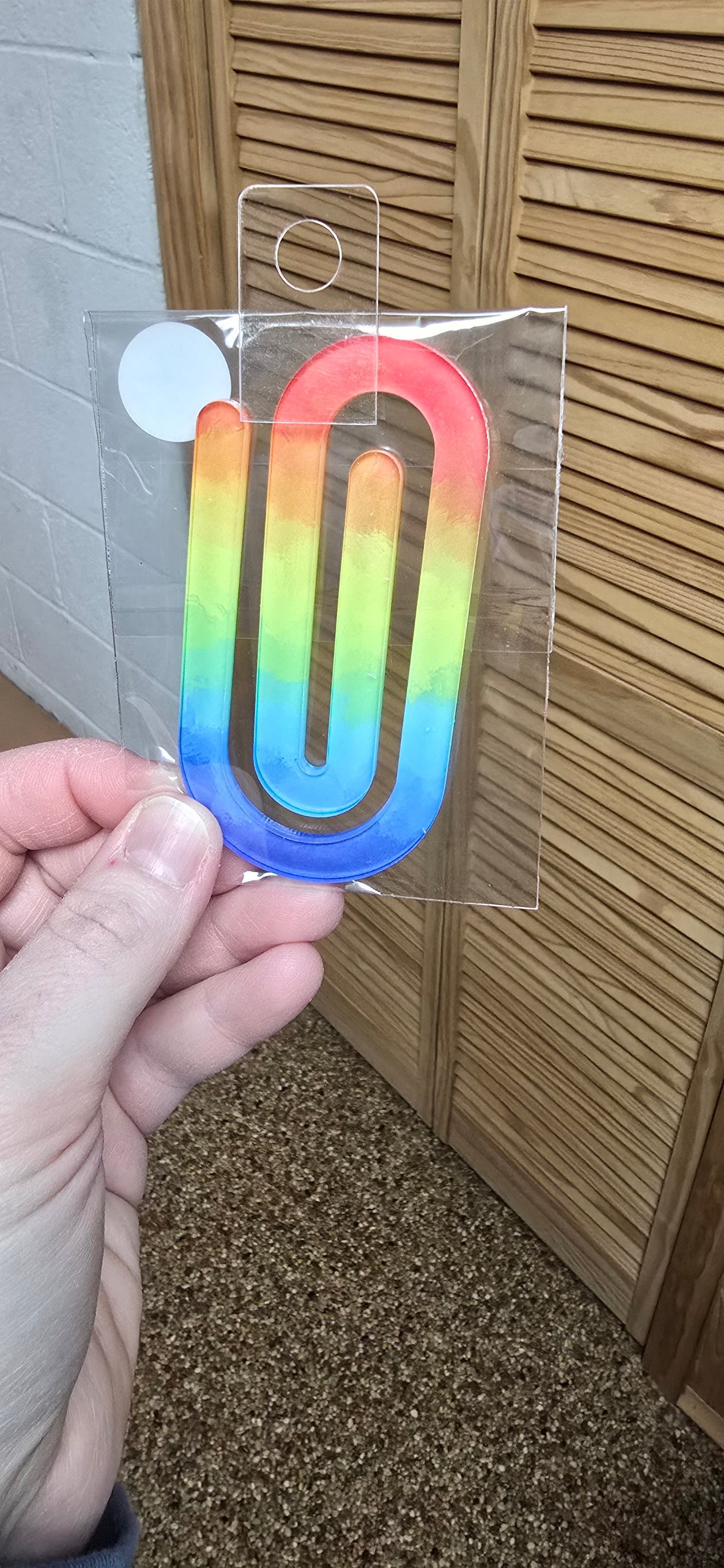 Rainbow Jumbo Paperclip