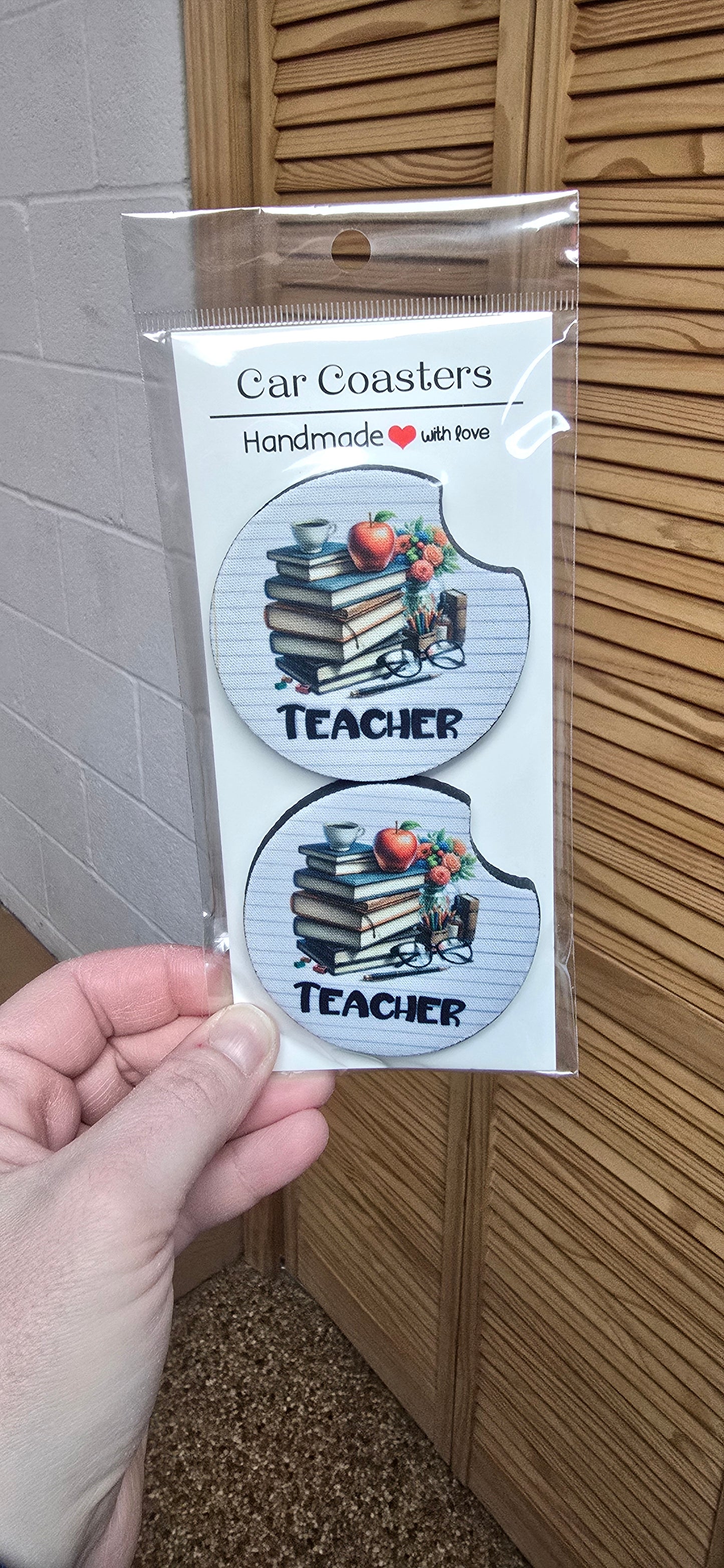 Teacher Car Coasters