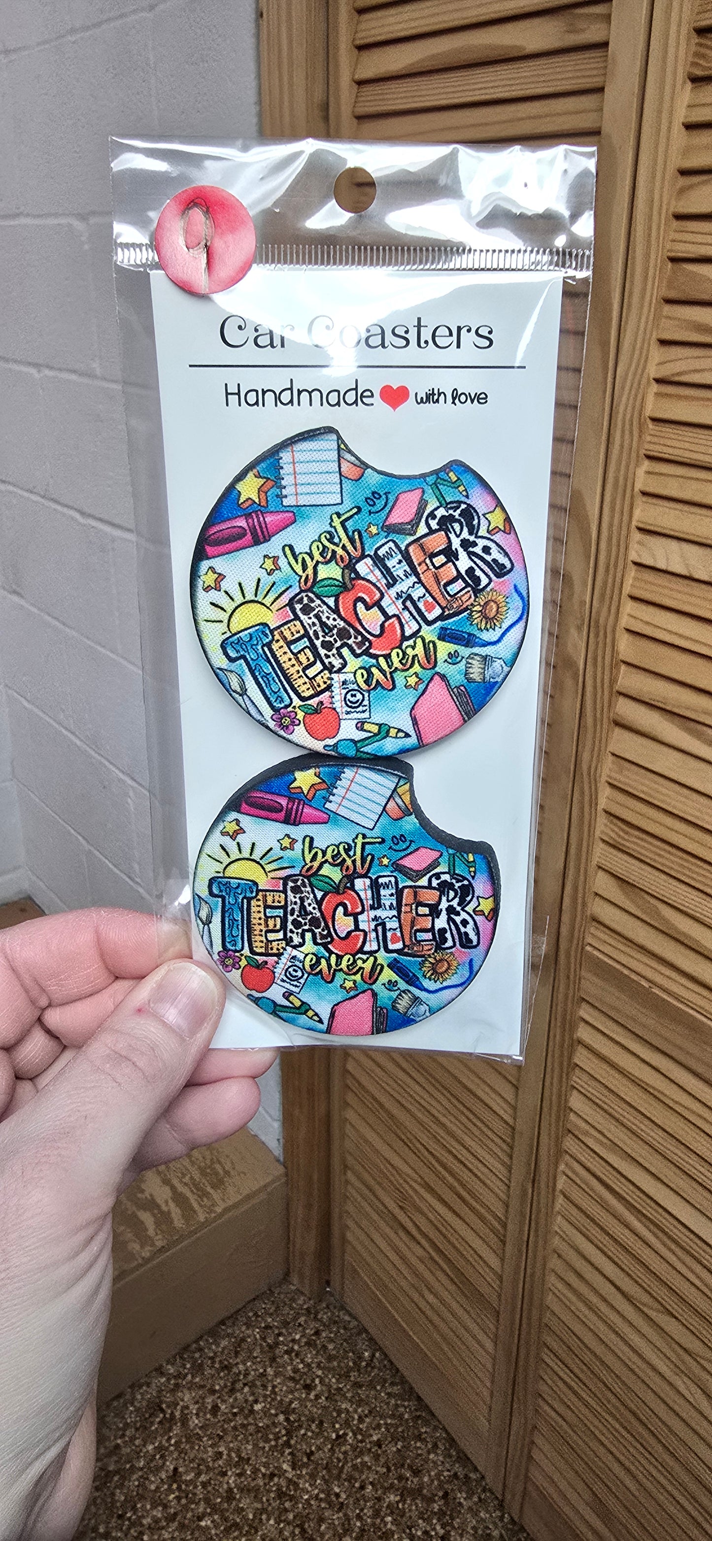 Teacher Car Coasters