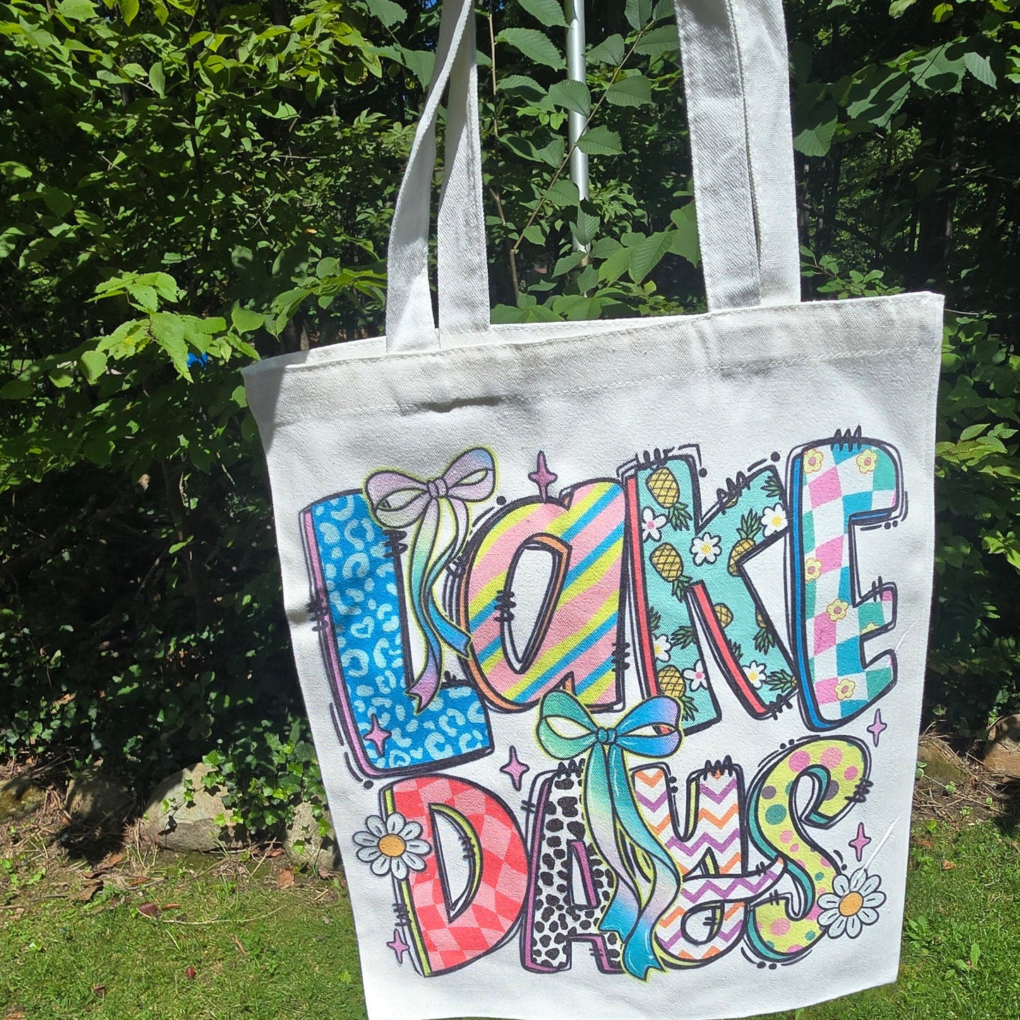 Tote Bag-Lake Days