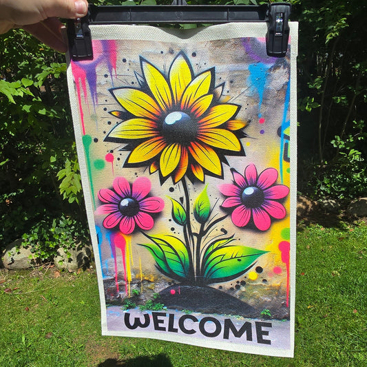 Garden Flag- Welcome
