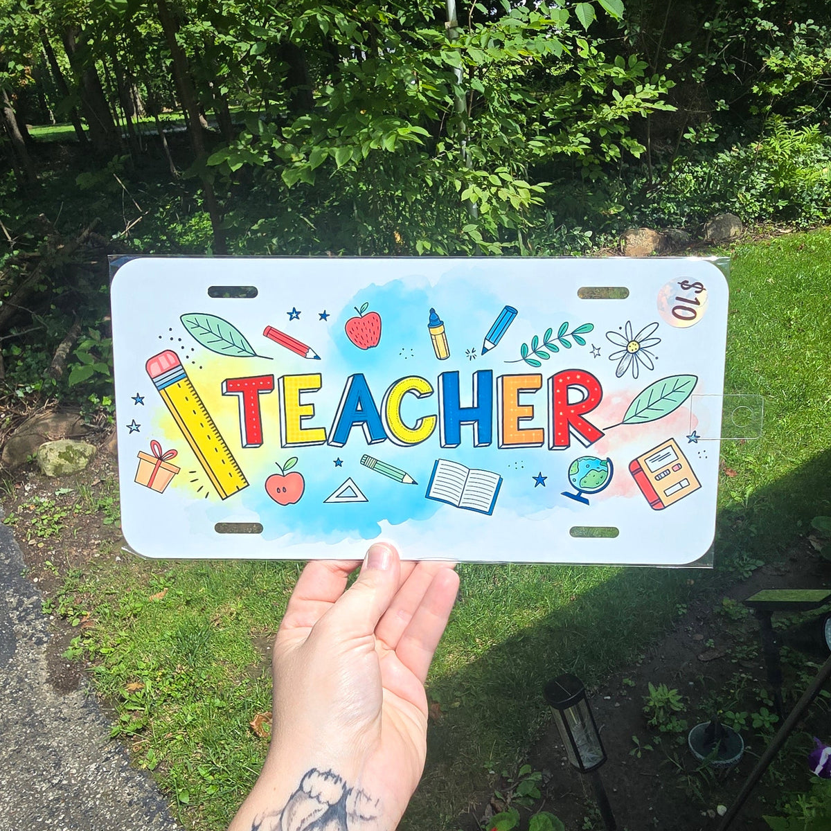 Decorative Front Plate-Teacher