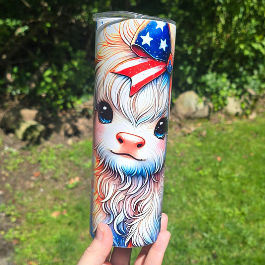 20oz Tumbler- Patriotic Highland