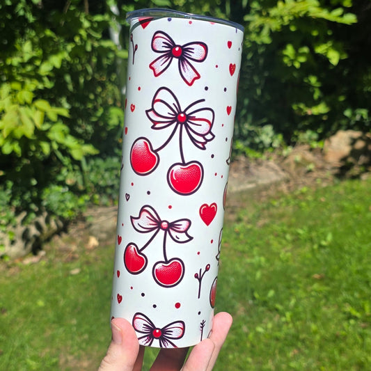 20oz Tumbler-Cherry Bows