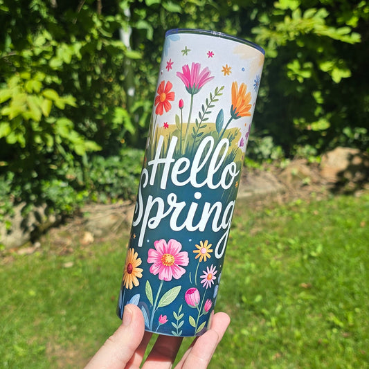 20oz Tumbler- Hello Spring
