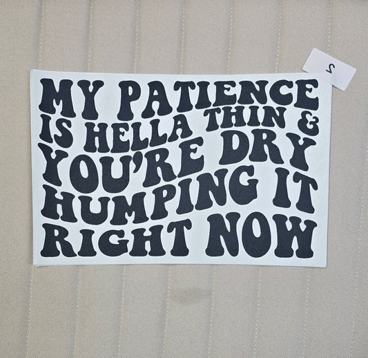 2 Patience