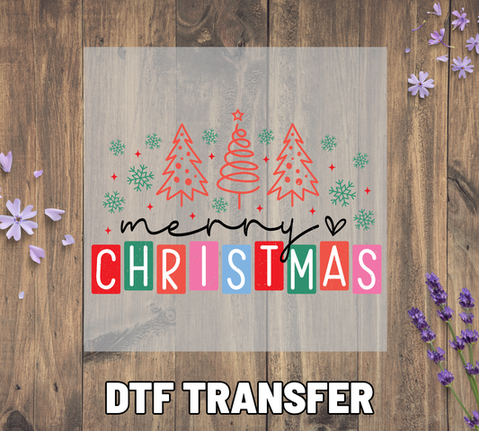 040 Merry Christmas Distressed- Black
