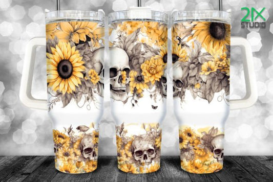 Sunflower Skulls
