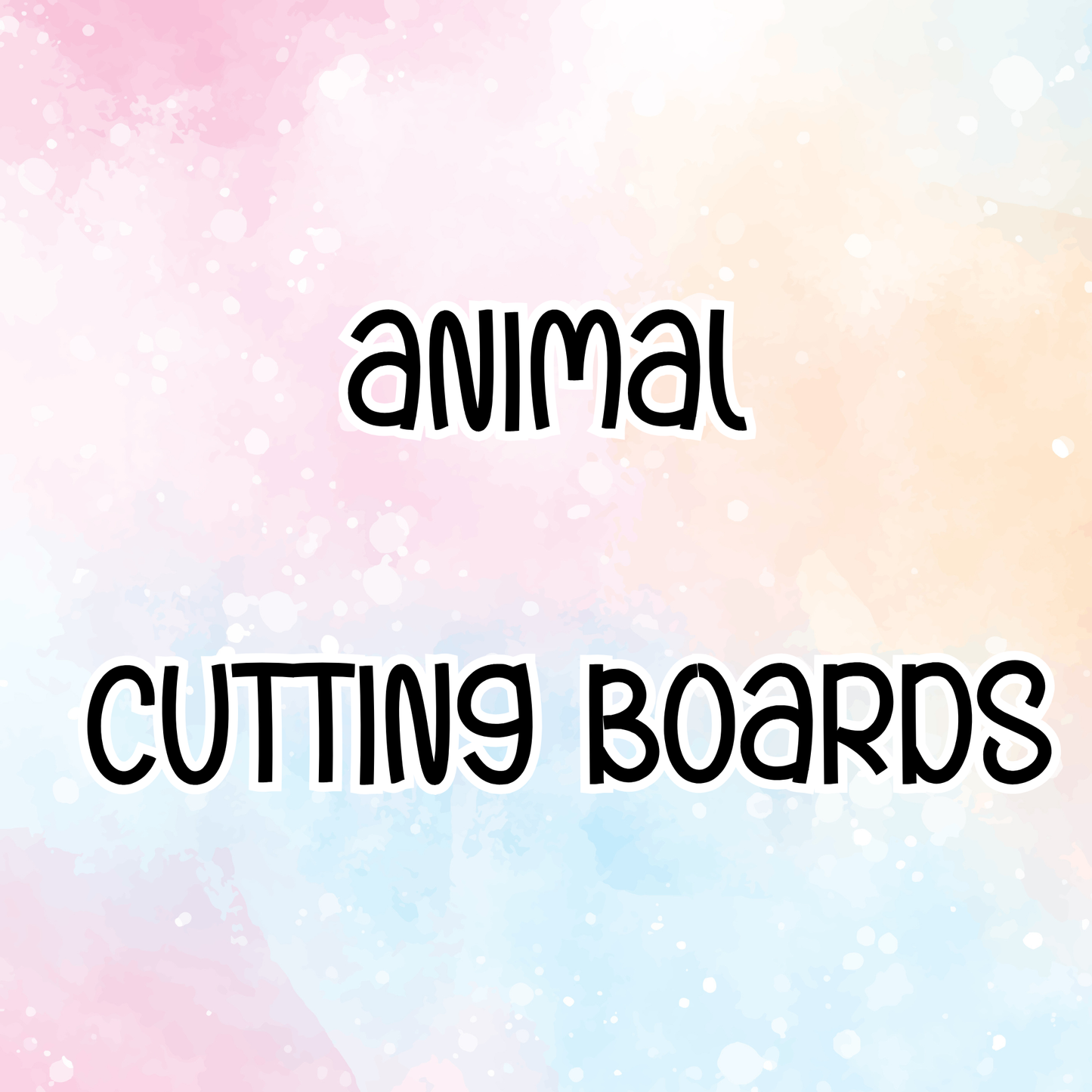 Animal Cutting Boards