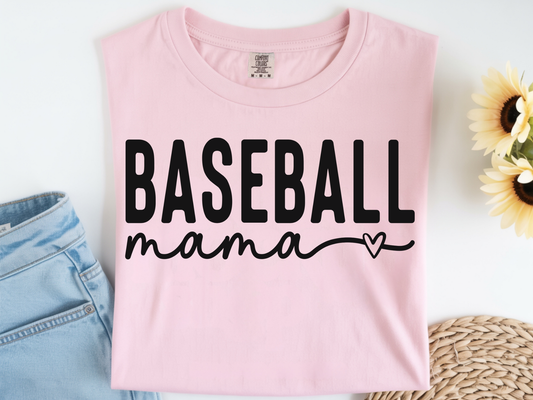167 Baseball Mama- Black