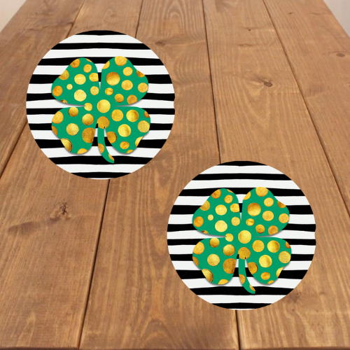 St. Patrick's Day Car Coasters