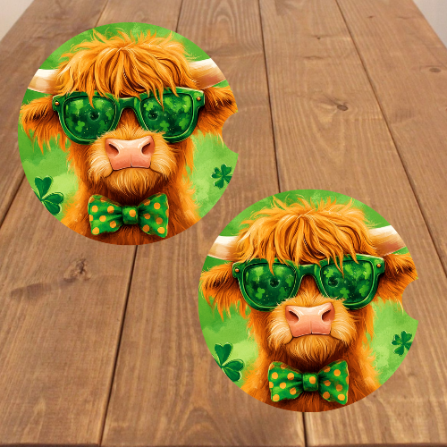 St. Patrick's Day Car Coasters