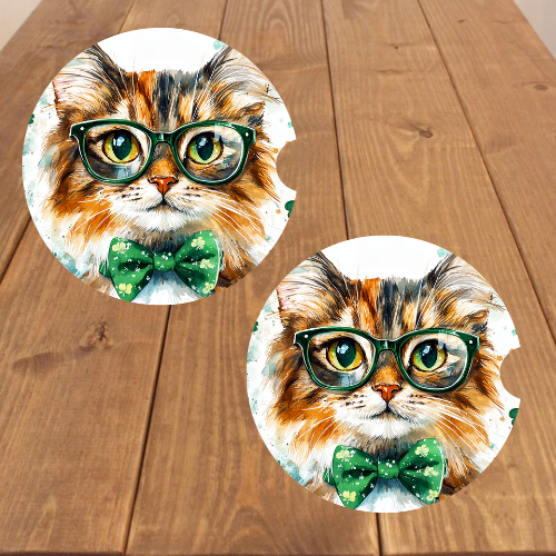 St. Patrick's Day Car Coasters