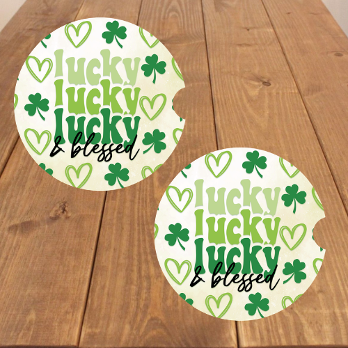 St. Patrick's Day Car Coasters