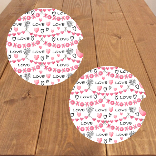 Valentines Car Coasters