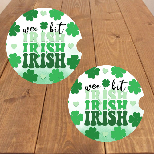 St. Patrick's Day Car Coasters