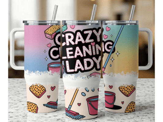 Crazy Cleaning Lady