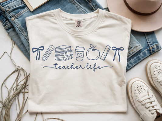 066 Teacher Life-Blue