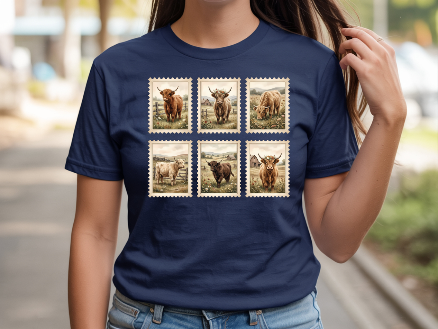 Highland Cow Stamp