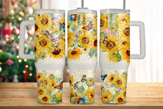 Sunflowers & Butterflies