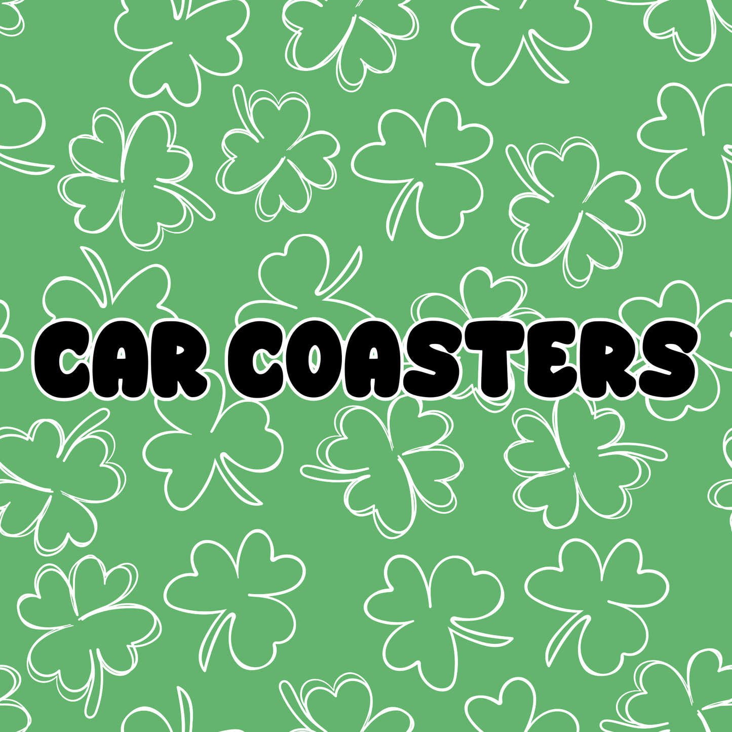 St. Patrick's Day Car Coasters