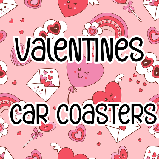Valentines Car Coasters