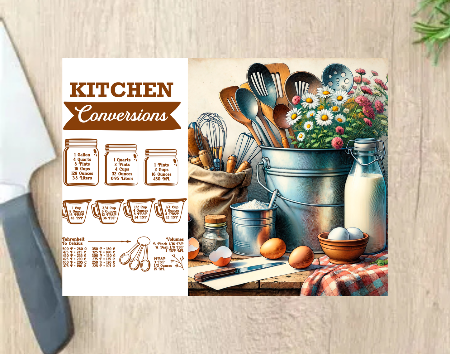 Conversion Chart Cutting Boards