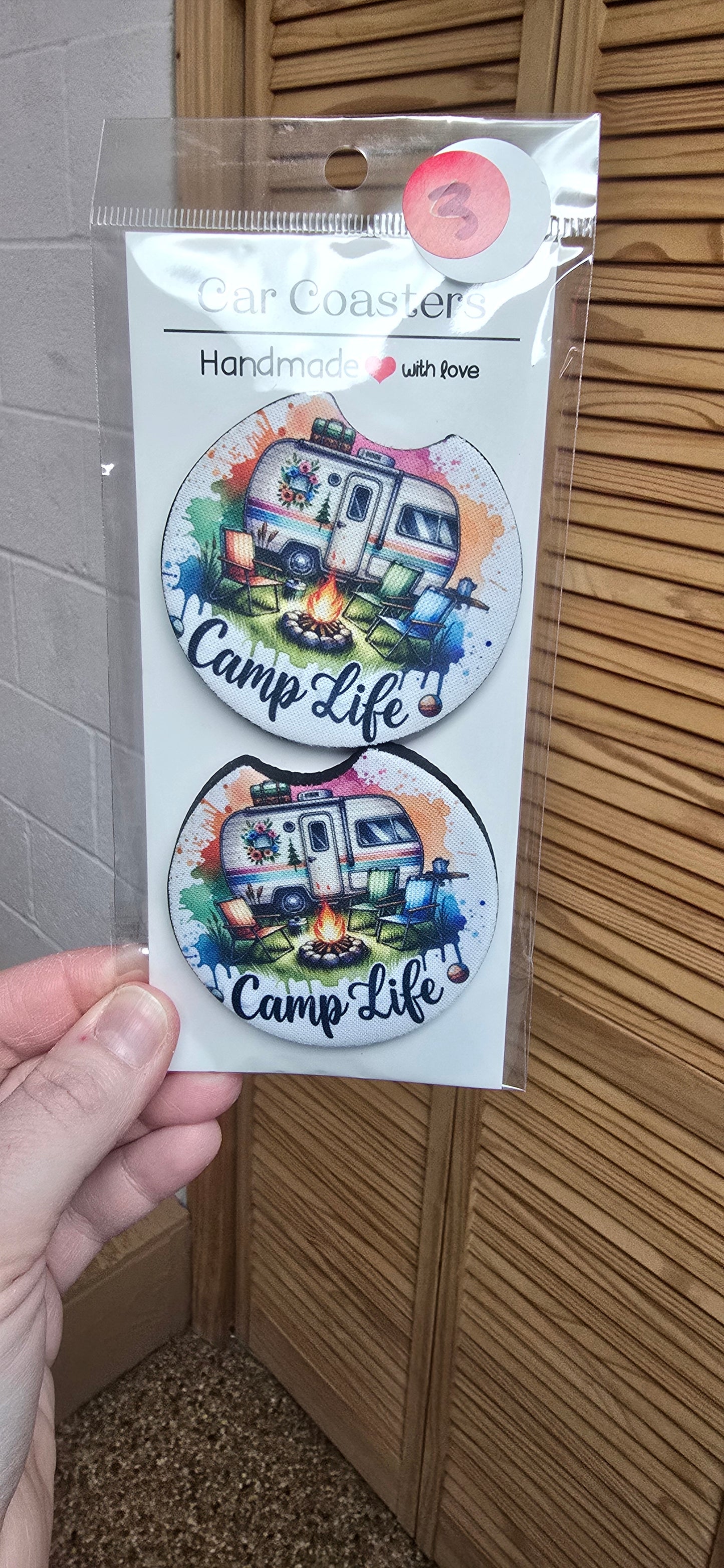 Camp Life Car Coasters